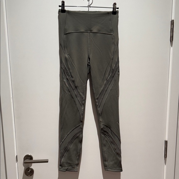 Lululemon sage green exerlux mesh leggings - Picture 1 of 5